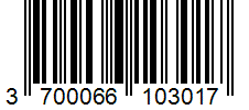 Barcode 3700066103017