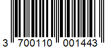 Barcode 3700110001443