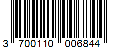 Barcode 3700110006844