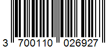 Barcode 3700110026927