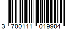 Barcode 3700111019904