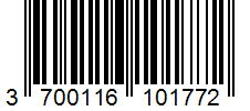 Barcode 3700116101772