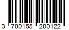 Barcode 3700155200122