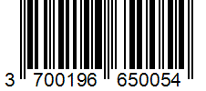 Barcode 3700196650054