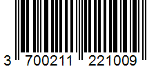 Barcode 3700211221009