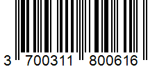Barcode 3700311800616
