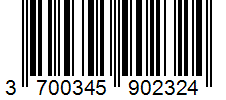 Barcode 3700345902324
