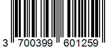 Barcode 3700399601259