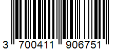 Barcode 3700411906751