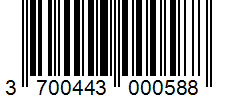 Barcode 3700443000588