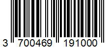 Barcode 3700469191000