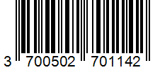 Barcode 3700502701142