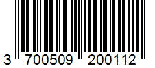 Barcode 3700509200112