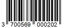 Barcode 3700569000202