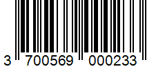 Barcode 3700569000233