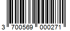 Barcode 3700569000271