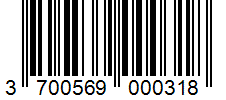 Barcode 3700569000318
