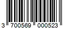 Barcode 3700569000523