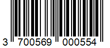 Barcode 3700569000554
