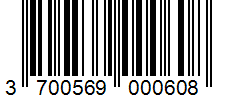 Barcode 3700569000608