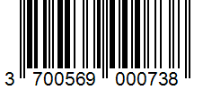 Barcode 3700569000738