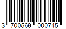 Barcode 3700569000745