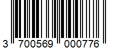 Barcode 3700569000776