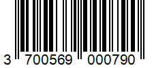 Barcode 3700569000790