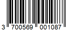 Barcode 3700569001087