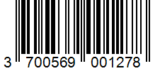 Barcode 3700569001278