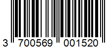 Barcode 3700569001520