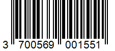 Barcode 3700569001551