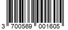 Barcode 3700569001605