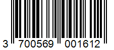Barcode 3700569001612