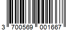 Barcode 3700569001667
