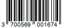Barcode 3700569001674