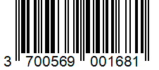Barcode 3700569001681
