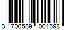 Barcode 3700569001698