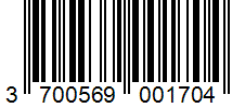Barcode 3700569001704