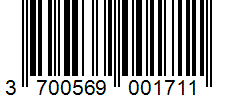 Barcode 3700569001711
