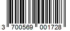 Barcode 3700569001728