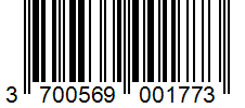 Barcode 3700569001773