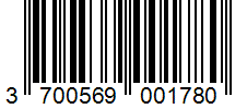 Barcode 3700569001780
