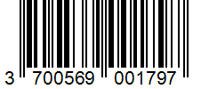 Barcode 3700569001797