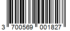 Barcode 3700569001827