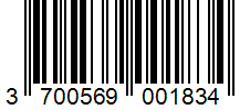 Barcode 3700569001834