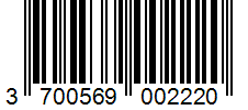 Barcode 3700569002220
