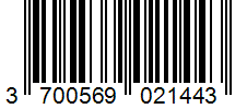 Barcode 3700569021443