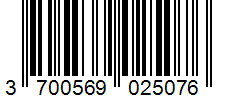 Barcode 3700569025076