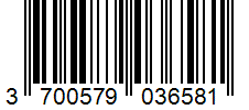 Barcode 3700579036581